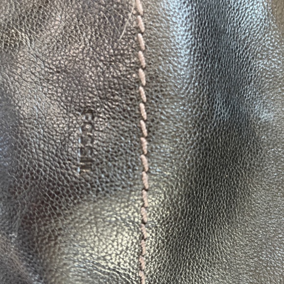 Fossil black leather hobo purse - Picture 2 of 4